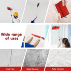 DEKEones 32Inch/80CM Skimming Blade, Stainless Steel Drywall Smoothing Spatula for Large Working Area Wall Decoration Construction Tool