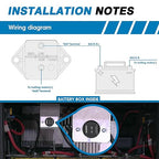 GLOSO Circuit Breaker E94 Panel Mount T1 Auto Reset for Marine Automotive Truck (100A)