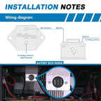 GLOSO Circuit Breaker E94 Panel Mount T1 Auto Reset for Marine Automotive Truck (70A