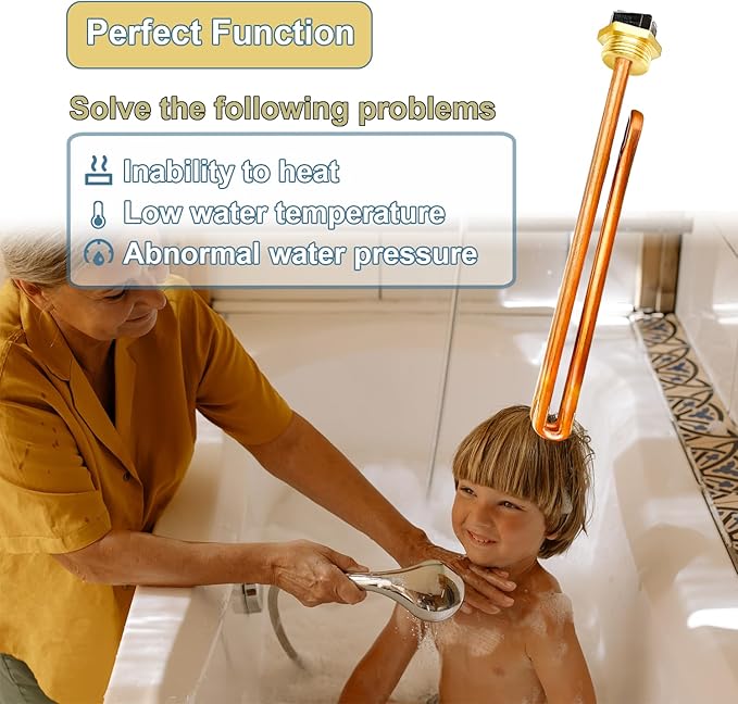 HE 90240 Heating Element, For Ecosmart ECO 18 24 27 36, Rheem, Eemax, Richmond Electric Tankless Water Heaters, Water Heater Element Heater Parts