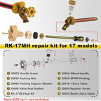 RK-17MH Outside Faucet Repair Kit Metal Handle Compatible with Woodford Model 17