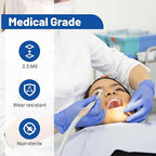 JMU 200 Pcs Nitrile Gloves Large, Disposable Nitrile Exam Gloves Latex Free Powder-Free, 3.5 Mil, Violet Blue