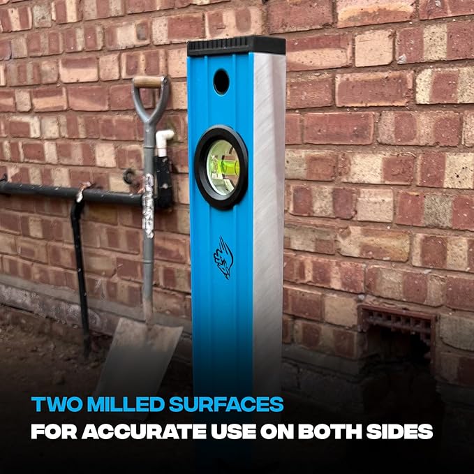 OX Tools OX-P503412 48-inch TUFF Level with Shock Resistant End Caps – Single Solid Piece Box Level Body to Keep Mud Out & Reinforced Vials 4 foot level Contractor Grade Aluminum Box Level