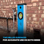 OX Tools OX-P503412 48-inch TUFF Level with Shock Resistant End Caps – Single Solid Piece Box Level Body to Keep Mud Out & Reinforced Vials 4 foot level Contractor Grade Aluminum Box Level