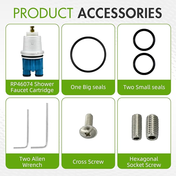 RP19804 Shower Cartridge for Delta Monitor 1300/1400 Series Shower Faucet Single Handle, Replacement Monitor Pressure Balance Single Function Cartridge, Easy Installation