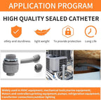 30Pcs 1/2 Inch Liquid Tight Connector PVC Electrical Conduit Fittings Straight 180 Degree Flexible Conduit Connector for Home Kitchen Bathroom Tube Tool Supplies,UL Listed