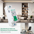 Miniature Circuit Breaker - 3 Pcs 110V/240V MCB DZ47-63 Mini Home Circuit Breaker 2 Pole 32A, AC Solar MCB