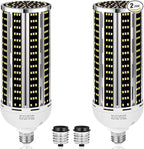 200W 2 pack LED Corn Light Bulb,(2000W Equivalent )Commercial Grade 30500LM DayLight 5000K E26/E39 Medium Mogul Base LED Lamp,Large Area Lights For Outdoor Indoor Garage Warehouse Factory Bay Light