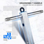 HAUTMEC Pro Telescoping Basin Wrench, Sink Wrench, 7/8" to 2-1/2" Jaw Capacity, 10" to 17" Extendable Handle, Steel Sink Faucet Remover, Tap Nut Spanner PL0027