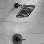 Voolan High Pressure Rain Shower Head - Luxury Modern Look - The Adjustable Replacement For Your Bathroom Showerhead - 6" Square High Flow Pressure Boosting Showers (Oil Rubbed Bronze)
