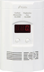 Kidde Carbon Monoxide Detector, Propane, Natural, Methane, & Explosive Gas Alarm, Plug-in Wall with 9-Volt Battery Backup, Digital LED Display