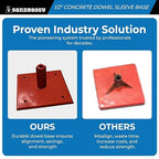 1/2" Concrete Dowel Sleeve Base - Concrete Joint Alignment - Sandbaggy (25, 1/2")