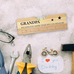Christmas Gifts for Grandpa from Grandkids, Best Grandfather Gifts, Funny Birthday Fathers Day Valentines Gift for Father Papa Wooden Spirit Level A2