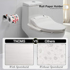 TNOMS Bathroom Towel Bar Set 5 Pieces Brushed Nickel Square Modern Bathroom Hardware Set,Stainless Steel Wall Mounted 23.6-Inch