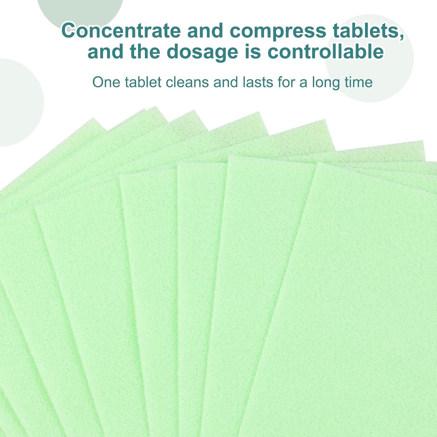 Floor Cleaning Tablets Sheets, Method Hardwood Floor Cleaner and Polish Pack of 300, Concentrate Mild Scent For RV Wall Tiles, Hardwood, Laminate Floor, Green