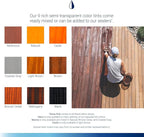 Seal-Once Nano+Poly Penetrating Wood Sealer with Polyurethane - Premium Waterproof Sealant -2 Gallon & Brown