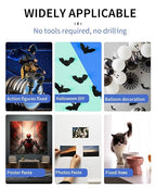 Large Mounting Putty No Residue, Double Sided Tape Glue Adhesive Dots Clear Museum Sticky Tack, Picture Hanging Strips Fixed Posters Decor Art Craft Party, 0.39 x 0.78 in (252 Pcs)