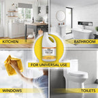 Harris Multi-Purpose White Vinegar Household Surface Cleaner, Orange Scent, 128oz, Easy Pour Funnel Included