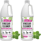 Mighty Mint Vinegar Cleaner, All-Purpose Cleaning for Household Surfaces, Natural Mint Scent, 32oz (Pack of 2)