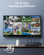 REOLINK 4K PTZ Wi-Fi 6 Security Camera System with Auto-Zoom Tracking, 6X Hybrid Zoom, 360° Coverage, Spotlight Color Night Vision, AI Detection, No Monthly Fees, 2TB HDD NVR with 2X TrackMix WiFi