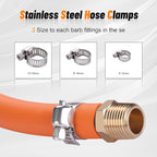 146Pcs Hose Pipe Fitting & Barb Fitting Kit, 56Pcs Hose Pipe Fitting & 50Pcs Barb Fitting & 40Pcs Hose Clamp, Hex Nipple, Reducing Bushing, Reducing Coupling, NPT Coupling, Adapter, Union