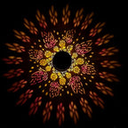 Brizled Butterfly Solar Lantern Lights with Colorful Projection, Christmas Birthday Gifts for Women Mom Grandma, Multicolor Hanging Lights Outdoor Waterproof, Solar Lantern Lights for Garden Patio