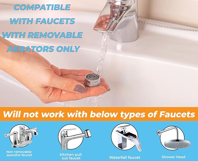 MJA5 Female 3/4" -27T to Male 55/64" -27T, Chrome Plated Solid Brass, Female to Male Adapter Fitting for Sink Tub Faucet, Water Filter System, Garden Hose Nozzle