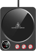 SWEETFULL Coffee Mug Warmer – 36W Coffee Cup Warmer for Desk with Smart Display & Auto Shut-Off, Candle Warmer, Electric Cup Warmer for Coffee, Milk and Tea, for Women & Men (Black)