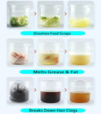 YIZHONG Fast-Acting Drain Cleaner Powder - Powerful Unclogging for Kitchen Sink and Toilet Pipes