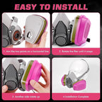 60926 Filters, Respirator Filter 60926 Cartridges Against Organic Vapors, Acid Gases, Ammonia Methylamine, Formaldehyde, Particulate Used in 6200 6502 7502 6800 Series Respirator Mask