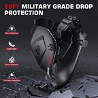 ARCCAPTAIN Large Viewing Screen Welding Helmet, 1/1/1/1 Top Optical Clarity Auto Darkening Welding Hood, 4 Arc Sensor 1/25000s Response Time True Color Welding Helmet with Adjustable Shade 4/9-13