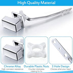 Meonum 2 Pack Toilet Flush Handle Replacement Kit, Toilet Trip Levers Side Mount Compatible with Kohler K-3722-0 Toilets/Kohler 85114-CP Trip Lever Kit, Polished Chrome