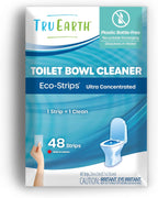 Tru Earth Toilet Bowl Cleaner Eco-Strips | Plastic Jug-Free, Septic-Safe For Cleaning | Easy to Use | 48 Strips
