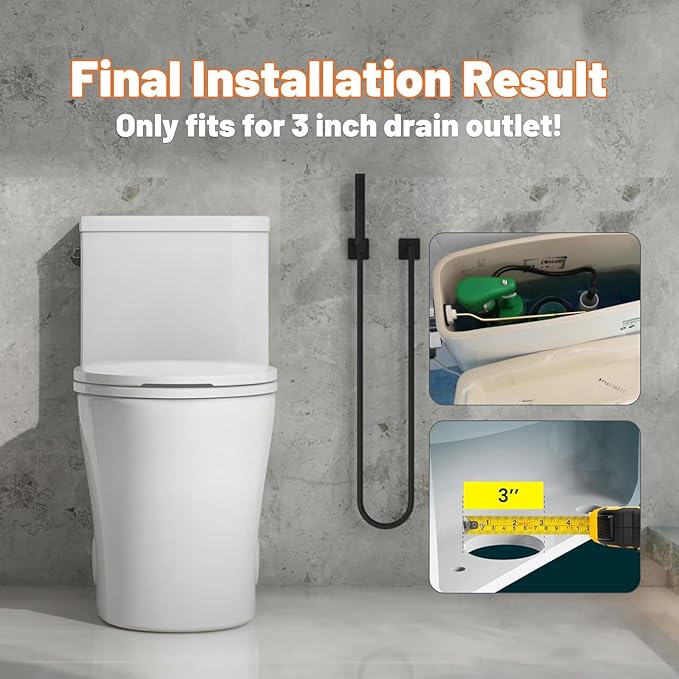 3-Inch Flush Valve Repair Kit for Most One-Piece Toilets, Compatible with TOTO Replacement Parts, Includes Toilet Flush Valve, Adjustable Fill Valve, Flush Handle Lever, Gasket