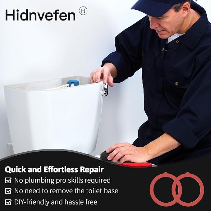 Flush Valve Seal Compatible With Kohler, Canister Flush Valve Toilet Tank Gasket Replacement Parts Compatible K-GP1059291 K-4436, Upgraded Silicone Material Toilet Repair Kit Inside Tank, 4Pcs