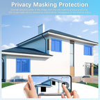 【90 Days Storage & 2-Way Audio】 4K Wired Security Camera System, Home Video Surveillance Systems, Outdoor POE Security Cameras, IP Camera System