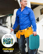 27pcs General Household Tool Kit Set, Home Repair and Mechanics Hand Tool Kit with Storage Case Ideal for Men and Women in Garage, Office, or College Dorm