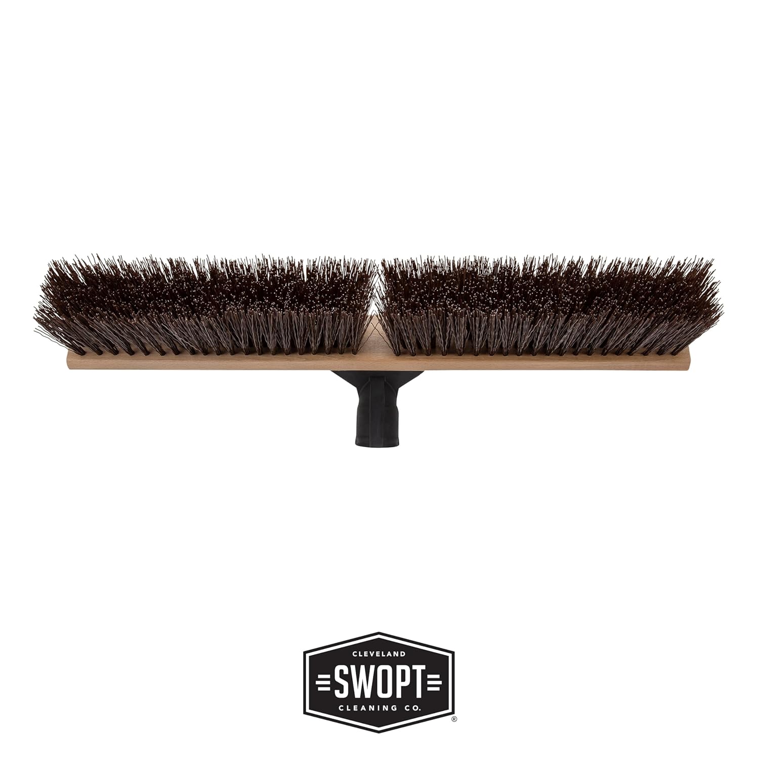 SWOPT 24” Premium Rough Surface Push Broom Head — Outdoor Push Broom for Driveways, Sidewalks, Patios — Cleaning Head Interchangeable with All SWOPT Cleaning Products for Efficient Cleaning & Storage