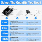 Sliding Window Locks (12 Sets), Secure Window Lock with Key, Window Locks for Up and Down Windows & Horizontal Sliding Windows, Adjustable Window Lock, Sturdy and Durable, Does Not Deform.