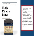 Dixie Belle Paint Company Chalk Finish Furniture Paint - Bunker Hill (32oz) - Matte Indigo Blue Chic Chalk Mineral DIY Furniture Paint