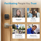 ULTRALOQ Bolt Fingerprint Smart Lock with Door Sensor, Built-in WiFi Smart Locks for Front Door, Biometric Smart WiFi Deadbolt, Auto Unlock, 10 Months Battery, IP65 Waterproof, BHMA Grade AAA