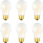 A19 Frosted Vintage LED Edison Bulbs 60W, E26 Dimmable LED Filament Light Bulbs, Warm White 2700K,6W Equivalent 60W,600LM, AC120V, A19 Frosted Light Bulbs with 90 CRI,COCODI-6Pack (Frosted-6W-2700K)