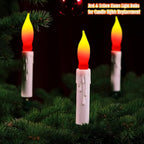 Halloween Flame Light Bulbs- 12 Pack Red Yellow Christmas Candle Light Bulb- E12 Candelabra Base Replacement Bulbs for String Lights Candle Lamp Nightlight Chandelier C7 Christmas Lights- 7 Watts