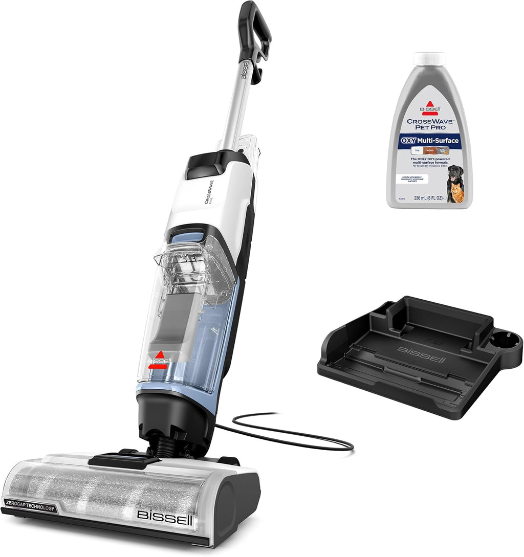 BISSELL CrossWave Edge, Multi-Surface Hard Floor Cleaner Wet Dry Vacuum with Zero-Gap Edge Technology, 4111A