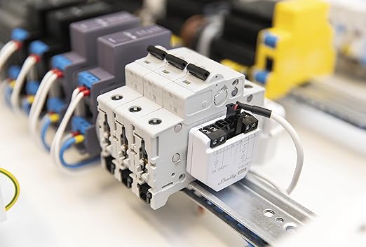 Shelly EM Gen3 + 50A Clamp | WiFi-Operated Smart Energy Meter and Contactor Control Relay Switch | Automation | Compatible with Alexa, Home Assistant & Google Home | iOS Android App | No Hub Required