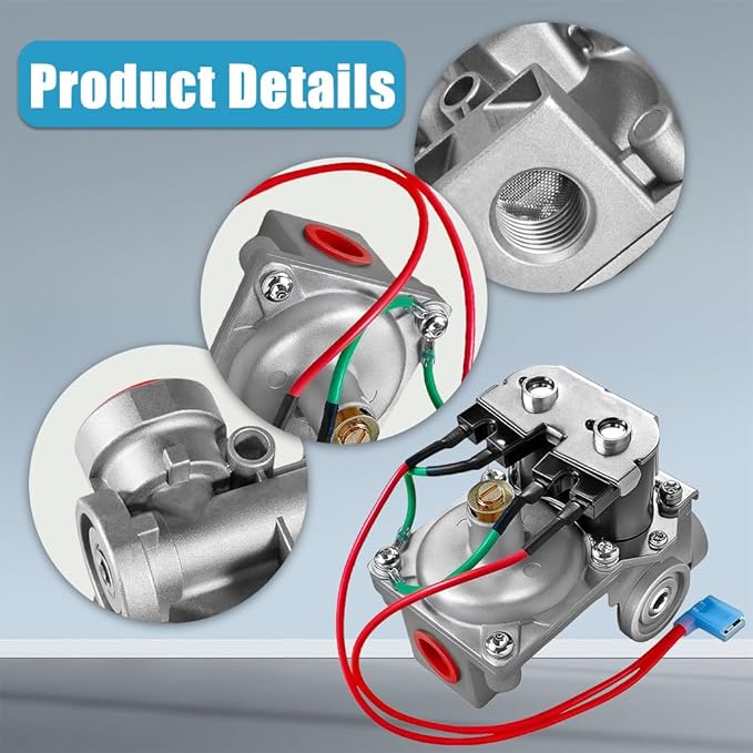 GC6AA10E 93844 RV Water Heater Solenoid Gas Valve Replacement Fits for Atwood 6-10 Gallon Water Heaters replaces 93870 93321 GC10A-4E G6A-8E G6A-4E