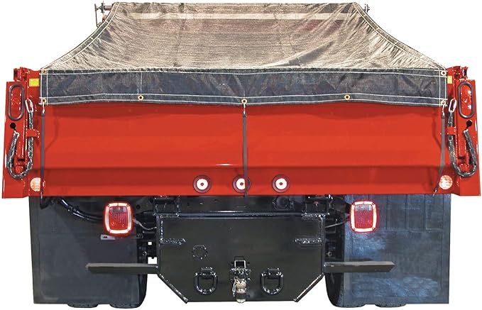 Buyers Products DTR7020 Aluminum Tarp System With Mesh Tarp 7 x 20 Foot, Dump Body Tarp Kit, Dump Trailer Accessories, Dump Body Accessories