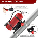 Quick Release Fire Extinguisher Holder - Car Fire Extinguisher Mount Bracket Aluminum for Vehicle UTV Jeep Truck Polaris Ranger Cam-Am X3 - Quick Clamps Mounting Bracket Heavy Duty