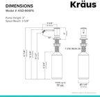 KRAUS Kitchen Soap and Lotion Dispenser in Spot Free Stainless Steel, KSD-80SFS