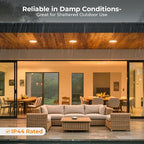 PAR38 LED Outdoor Flood Light Bulbs, 100W Equivalent, 3000K Warm White, 1050LM, 13W Dimmable, Waterproof LED Floodlight for Porch Yard Garage, E26 Base, 15,000 Hrs, 6 Pack